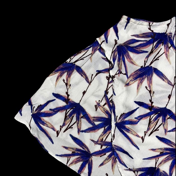 Free People Intimately White & Purple Spaghetti Strap Blouse S - Picture 2 of 9